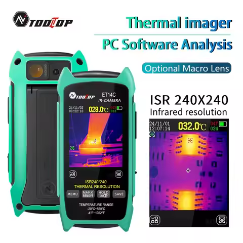 TOOLTOP ET14C 2.8inch Thermal Imager 25Hz Home Thermal imaging Camera ISR240x240 Thermography with S
