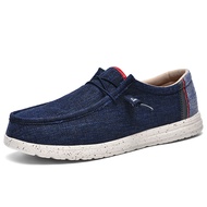 Summer Breathable Men Canvas Shoes Slip-Ons Canvas Dude Shoes 2023 Casual Lightweight Big Size 48 49 50