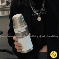 Tyeso Large-Capacity Thermal Water Bottle Accompanying Cup 304 Stainless Steel Thermos Cup Outdoor S