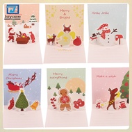 Christmas -up Card 6 Sets Cards Gift Greeting Prime Festival Xmas Child jyuanxnuo