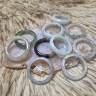 SIZE 8 Burmese Jade Rings