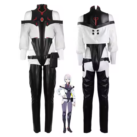 Cosplay Anime Cyberpunk Edgerunners Lucy Costume Bodysuit Jumpsuits Jacket Wig Full Suit Halloween C