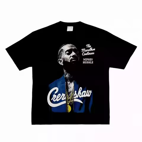 Nipsey Hussle Crenshaw Graphic T-Shirt Premium Cotton Hip Hop Legacy Merch Unisex Oversized Crew Nec