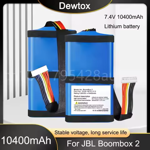 10400mAh Replacement Battery SUN-INTE-213 SUN-INTE-21 for JBL Boombox2 Boombox 2 Player Speaker Blue