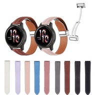 Leather Strap Metal Magnetic Buckle  Watch Band Accessories For Garmin venu 2 45mm Vivoactive 3 4 255 245 645