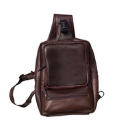 Gk Crossbody Backpack - Genuine Leather Backpack Men's Bag/Leather Crossbody Backpack Men's Bag/Trav