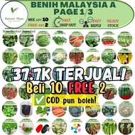 FREE 1(PAGE 1/3) 140 Jenis Biji Benih Malaysia (A) SAYUR/ BUAH terung sawi kobis kangkung bendi carrot timun betik seed