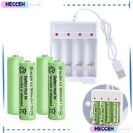HECCEH AA / AAA Battery Charger 4 Slot Rechargeable Professional USB Battery Charger