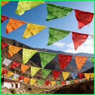 Banner Flags 19.7inch Multicolor Traditional Cultural Decoration 25 Pieces Triangle Banner Flags for