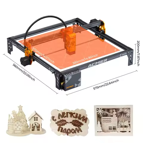 ACMER P1 S PRO 5.5W Laser Engraver 445±5nm Blue Laser Cut Engraving Machine for Beginner M2 Laser Ro