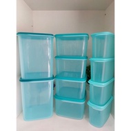 Tupperware Smart Saver Square II (4) 2.5L / Square IV (2) 5.4L / Oval II (4) 1.1L