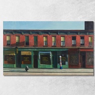 Early Sunday Morning Edward Hopper eho13 Canvas Print