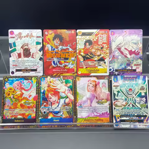 DIY Self-made Anime OPCG English version Collectible card Gear Two Portgas D. Ace Gum-Gum Giant Nami