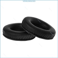 VIVI Ear Pads Pillow Cover Black 1Pair Memory Foam Black Earphone Replacement Pillow Comtable to Wear