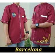 Barcelona koko Ball Shirt koko Short Sleeve koko Ball koko Embroidered