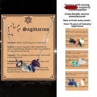 12 Zodiac Crystal Necklace Personalized Healing Jewelry | Meaningful Gift