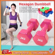 Fitness Dumbbell Set Neoprene Dumbbells Hexagon Dumbbell Set Pilates Toning Dumbbell Gym Vinyl Ladie