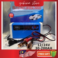 Battery Charger 12v/24v Car Lorry Motorcycle Battery Charger Pengecas Bateri Kereta Lori Motorsikal 