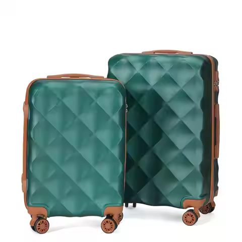 2pcs 20/24 Inch Large Capacity Suitcase Spinner Wheel Lock Password Lock Carry-On Bags Trolley Case 