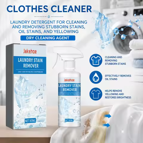 Laundry Stain Remover 2.03Fluid Ounces Multi-Fabric Spray for Cotton Polyester Lace Chiffon Portable