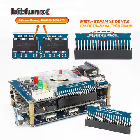 BitFunx Manual Welding SDRAM Extra Slim (XS-DS) v3.0 Board 128MB Memory Chip For MisTer FPGA Core Co
