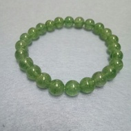水晶（绿草莓水晶手串 8mm）（Strawberry quartz green)  8mm: Code No. L1B0002