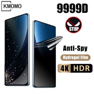 Soft Privacy Hydrogel Film For Redmi Note 13 Pro+ 12T 12s 12 Pro 11s 11T Pro+ 11 10s 10 9s 9T 9 Pro Max 8 7 Pro Anti Spy Peep Screen Protector