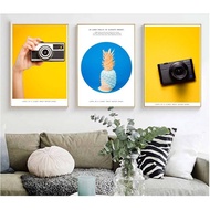 Frames Print Pineapple Fruit Poster Modern Home Decoration Quotes Art Modular Wall Picture For Livin