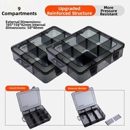 Partitioned Storage Box Black