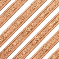 GORGECRAFT 2 Rolls 91x1.6 Inch Foam Molding Peel and Stick 3D Flexible Wall Edging Lines Baseboard S
