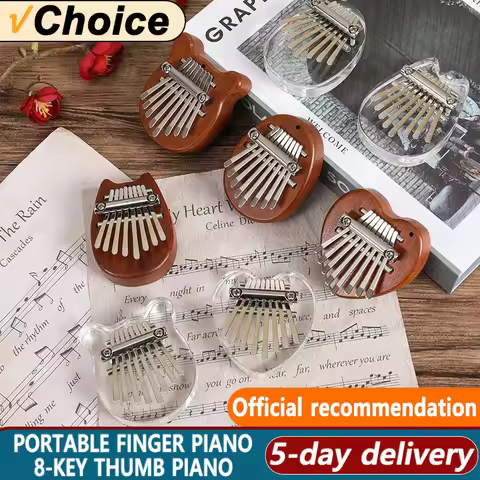 8-key Thumb Piano Mini Kalimba Portable Finger Piano for Adults and Children Kalimba Musical Instrum