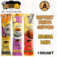 ALI MUTHU AH HOCK AROMA KAW WHITE COFFFE - INSTANT COFFEEMIX DRINK - ORIGINAL - KURANG MANIS - TIDAK