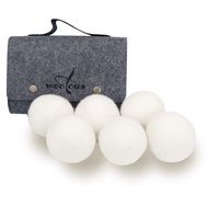 Reusable Wool Dryer Balls-XL 6 Pack - New Zealand Sheep Tumble Laundry Dryer Balls - Perfect Natural