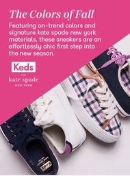 Kate spades X keds 格仔紋厚底鞋 （new)