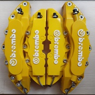 Universal  Car 3D Yellow Racing Disc Brake Caliper Covers Large Medium Small To decoratie your car R