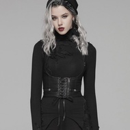 哥德莎克蒂皮革綁帶馬甲 / 腰封 / 束腰