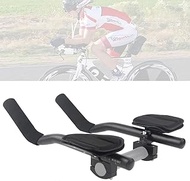 Bike Aero Bars Aluminum Alloy Armrest Bar for Road Bike Bicycle Racing TT Handlebar Clip on Relaxation HandleTriathlon Handlebars Bicycle Accessories