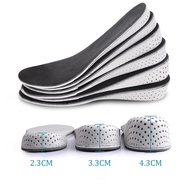 1คู่เพิ่มความสูง insoles unisex ความสูงพื้นรองเท้ายกตัดปรับส้นรองเท้าแทรกสูงรองรับแผ่นแปะเท้าดูดซับ