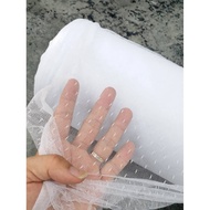 SOFT NET POLKA DOT BRIDAL (TULLE) - WHITE - KAIN NET POLKA DOT LEMBUT PUTIH