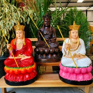 [L]Ko1 Crown Of The Womb Bodhisattva (Holding A Wooden Glass Ball) Size 5 Inches Height 32 Cm. Premi