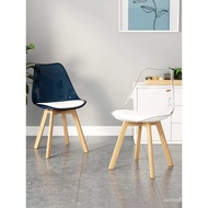 Nordic Acrylic Eames Desk Transparent Leisure Chair Thickened Stool Household Plastic Simple Backres