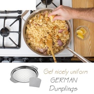 Stainless Steel Spaetzle Maker Lid with Scraper Traditional German Egg Noodle Maker Pan Pot Spaghett