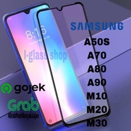 Tempered Glass 5D 6d 9d Full Glue SAMSUNG A50S A70 A80 A90 M10 M20 M30 Screen Guard anti-scratch Gla