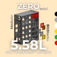 [ ZERO Mini ] ITX Case Casing SFF Modular Canvas | Customize with BitBlocks | FLEX PSU | 5.58L