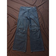 Batter Wide Leg Jeans Indigo