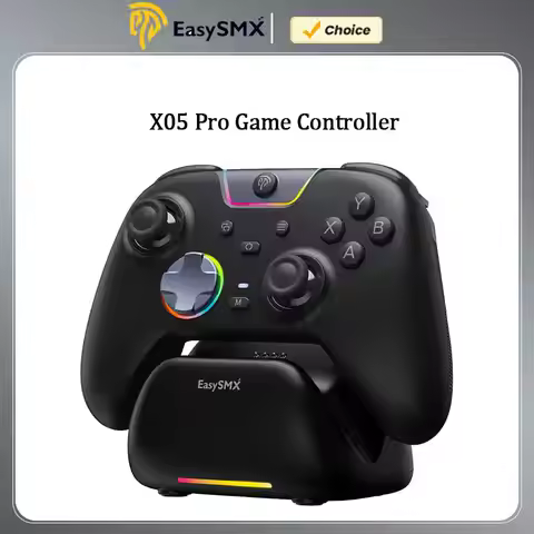 EasySMX X05 Pro Wireless Gaming Controller, Gamepad with Charing Dock for PC Nintendo Switch iOS And