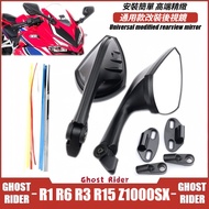 HF MopeiFOR  YZF R1 R6 R3 R15  S1000RR  Z1000SX Motorcycle Rear View Mirror Aluminum Adjustable Side