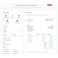 [PROMO RM5] Professional Invoice Generator - 5 Designs
