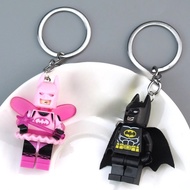 Fairy Tale Batman  Keychain Cartoon Anime Block Doll Movie Periphery Keychain Fashion Bag Automotive