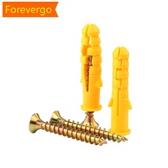 【Forever】 Expansion Tube Wall Plug Set M6/8/10mm Multi Size Screw Anchor Kit Nylon Drywall Anchors w